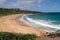 Panorama of Donkey Beach in Kauai