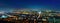 Panorama of downtown cityscape and Seoul tower in Seoul, Korea.