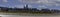 Panorama of downtown Omaha Nebraska across Missouri River