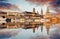 Panorama of Dresden Old Town over the Elbe River