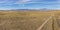 Panorama of Dry Desert Plain