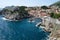 Panorama of Dubrovnik, beautiful old town in Croatia, Europe.