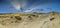 Panorama of dune landscape on the Dutch North Sea coast near IJmuiden