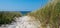 Panorama dune landscape on Sylt at the North Sea