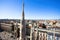 Panorama from Duomo roof, Milan, Italy