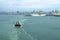 Panorama of Durban port, South Africa