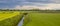 Panorama of dutch agricultural landscape