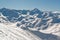 Panorama on the Ecrins mountains from the top of La Masse
