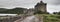 Panorama of Eilean Donan Castle in Scotland