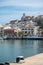 Panorama at Eivissa City on Ibiza Island in Spain in the summer of 2022