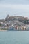 Panorama at Eivissa City on Ibiza Island in Spain in the summer of 2022