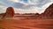 Panorama of El-Agabat valley, White desert, Sahara, Egypt