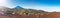 Panorama of el teide national park