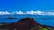Panorama with Eldfell volcano in Heimaey island, Vestmannaeyjar archipelago Iceland