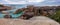 Panorama of Elephant Cove with rocks shaped like animals in Western Australia