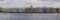 Panorama of the embankment of the Neva River