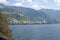 Panorama of Embankment of town of Montreux, Switzerland