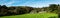 Panorama of English Village, Avon Dam Reservoir, South Brent, Dartmoor Park