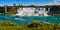 Panorama of entire American Falls in Niagara Falls from American side