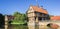 Panorama of the entrance house of the Steinfurt castle