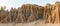 Panorama of erosion canyon at Koranna Mountain near Excelsior