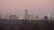 Panorama of the evening city of Moscow. Night cityscape . general form