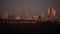 Panorama of the evening city of Moscow. Night cityscape . general form