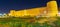 Panorama of evening Karim Khan citadel, Shiraz, Iran