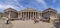 Panorama of the exterior facade of the British Museum