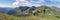 Panorama of the Fagaras mountain