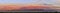 Panorama. Fairytale dawn, sunset with bright multi-colored clouds