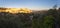 Panorama of famous Gordes medieval village sunrise view, Provence, France, Europe