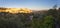 Panorama of famous Gordes medieval village sunrise view, Provence, France, Europe