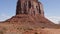 Panorama Famous High Butte Of Red Rock Formations In Monument Valley Usa