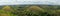 Panorama of famous landmark chocolate hills in Bohol island