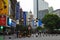 Panorama of the famous Nanjing Road in Shanghai China.