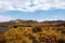 Panorama of fantrastic Namibia moonscape landscape