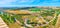 Panorama of the farmlands around Arcos, Spain