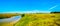 Panorama of Fertile farmland surrounding the Klipriver near the town of Standarton in Mpumalanga