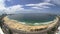 Panorama Fisheye view Copacabana Beach