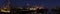 Panorama fishing fleet at night