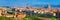 Panorama of Florence, Italy. Beautiful view of Florence. Panoramic cityscape of italian down town Florence