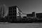 Panorama from the footpath to the former factory, which is closed for reconstruction.