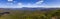 Panorama of forest and mountains of Grampians National Park.