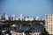 Panorama of Fort Laudedale Beach at the Antlantic Ocean, Florida