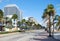 Panorama of Fort Laudedale Beach at the Antlantic Ocean, Florida