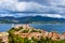 Panorama of the Forte Stella and the Lighthouse in town Portoferraio