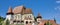 Panorama of the fortified church of Biertan