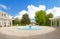 Panorama of fountain in square, Tbilisi, Georgia