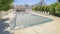 Panorama frame Covered swimming pool in winter day light